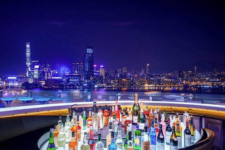 The Park Lane Hong Kong, Pullman Hotel, SKYE restaurant rooftop bar